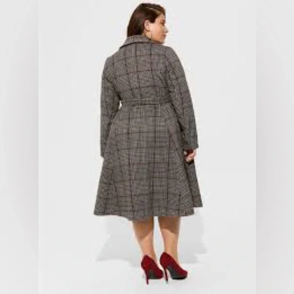 Torrid long belted coat Dress Size 5 - Picture 2 of 12
